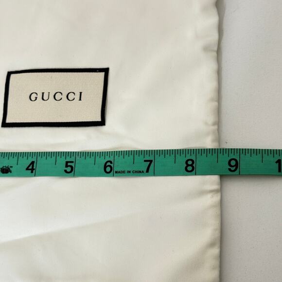 Gucci Satin Storage Cloth Drawstring Dust Bag Lot Of 2 Designer Luxury Logo - Picture 4 of 6